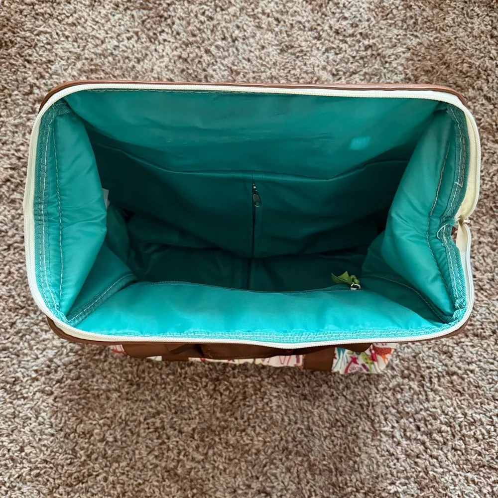 Lily Bloom Giraffe Park Carry On Wheeled Cabin Tote - Picture 7 of 11